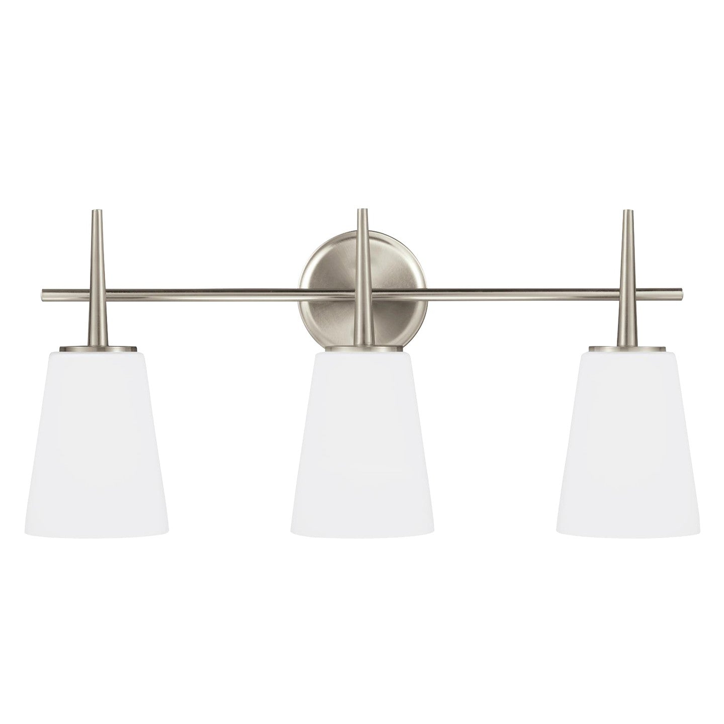 Generation Lighting - 4440403EN3-962 - Three Light Wall / Bath - Driscoll - Brushed Nickel