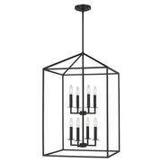 Generation Lighting - 5115008EN-112 - Eight Light Hall / Foyer - Perryton - Midnight Black