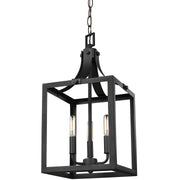 Generation Lighting - 5140603-12 - Three Light Hall / Foyer Pendant - Labette - Black