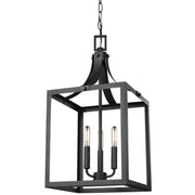 Generation Lighting - 5240603-12 - Three Light Hall / Foyer Pendant - Labette - Black