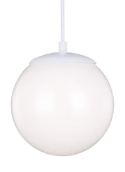 Visual Comfort Studio - 6018EN3-15 - One Light Pendant - Leo - Hanging Globe - White