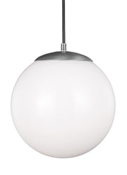 Visual Comfort Studio - 6022EN3-04 - One Light Pendant - Leo - Hanging Globe - Satin Aluminum