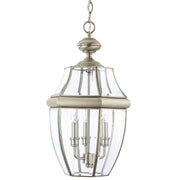 Generation Lighting - 6039EN-965 - Three Light Outdoor Pendant - Lancaster - Antique Brushed Nickel