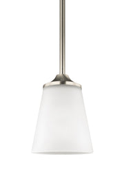 Generation Lighting - 6124501EN3-962 - One Light Mini-Pendant - Hanford - Brushed Nickel