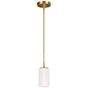 Generation Lighting - 6124601EN3-848 - One Light Mini-Pendant - Alturas - Satin Brass