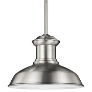 Generation Lighting - 6247701EN3-04 - One Light Outdoor Pendant - Fredricksburg - Satin Aluminum