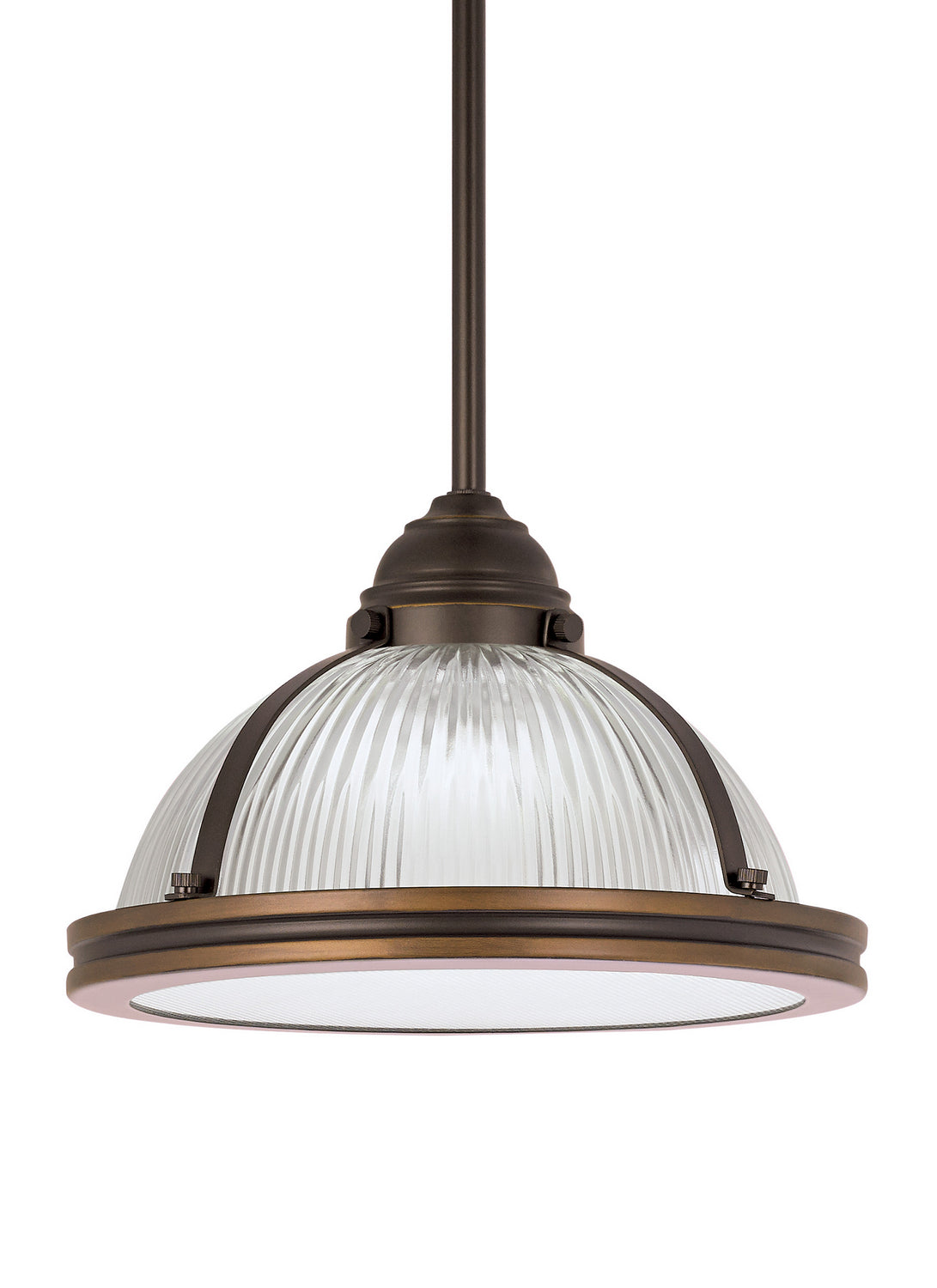 Generation Lighting - 65060EN3-715 - One Light Pendant - Pratt Street Prismatic - Autumn Bronze
