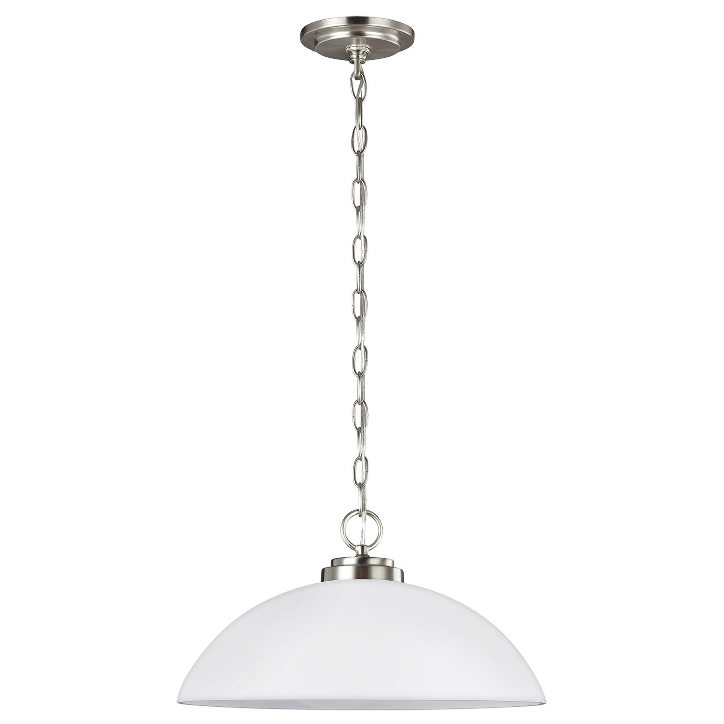 Generation Lighting - 65160EN3-962 - One Light Pendant - Oslo - Brushed Nickel