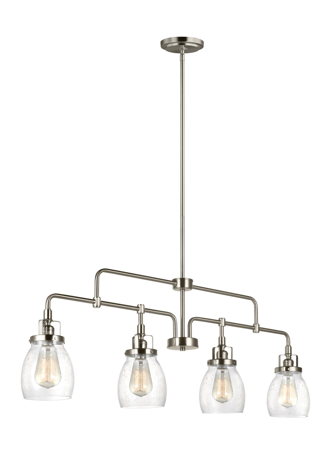 Generation Lighting - 6614504-962 - Four Light Island Pendant - Belton - Brushed Nickel