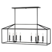 Generation Lighting - 6615008EN-112 - Eight Light Island Pendant - Perryton - Midnight Black