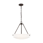 Generation Lighting - 6615203EN3-710 - Three Light Pendant - Kerrville - Bronze