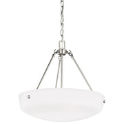 Generation Lighting - 6615203EN3-962 - Three Light Pendant - Kerrville - Brushed Nickel