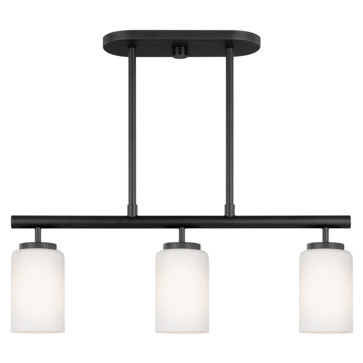 Generation Lighting - 66160EN3-112 - Three Light Island Pendant - Oslo - Midnight Black