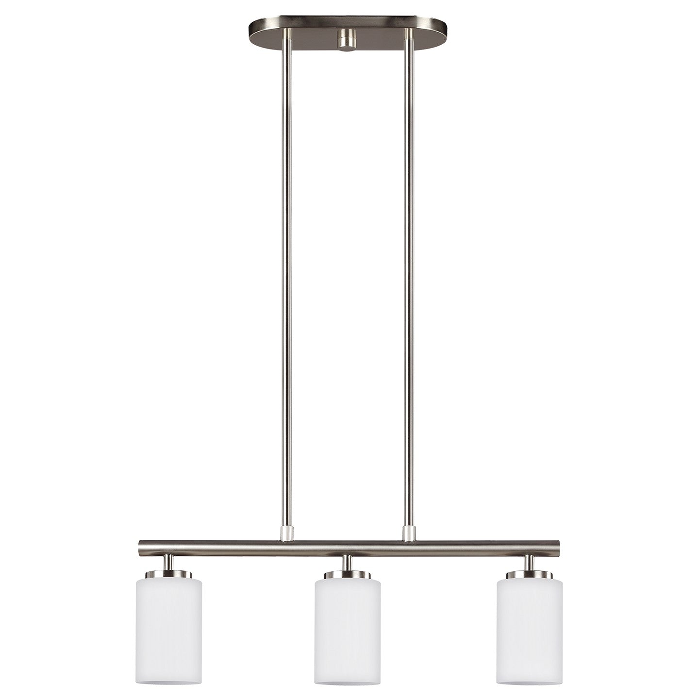 Generation Lighting - 66160EN3-962 - Three Light Island Pendant - Oslo - Brushed Nickel