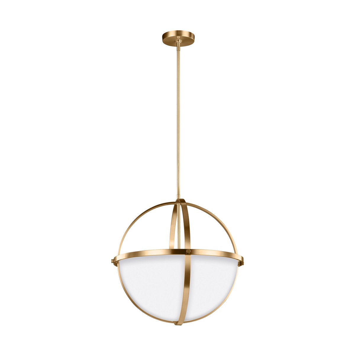 Generation Lighting - 6624603EN3-848 - Three Light Pendant - Alturas - Satin Brass