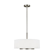 Generation Lighting - 6628003-962 - Three Light Pendant - Nance - Brushed Nickel