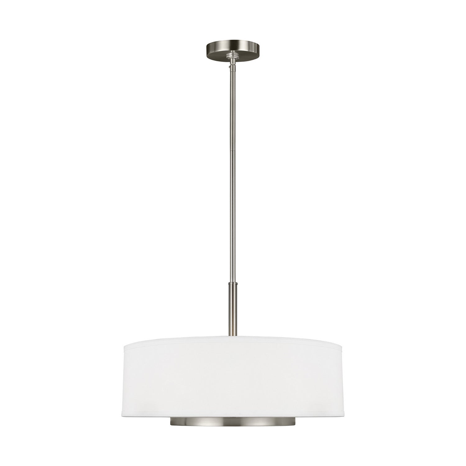 Generation Lighting - 6628003-962 - Three Light Pendant - Nance - Brushed Nickel