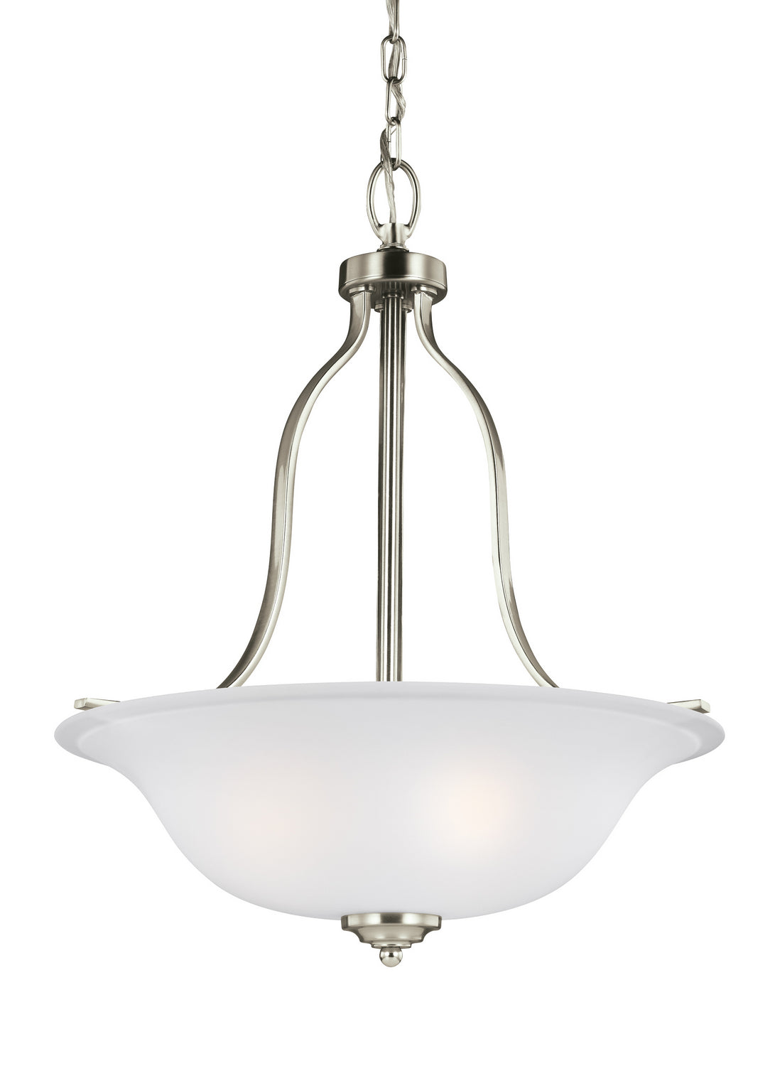 Generation Lighting - 6639003-962 - Three Light Pendant - Emmons - Brushed Nickel