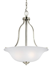 Generation Lighting - 6639003EN3-962 - Three Light Pendant - Emmons - Brushed Nickel