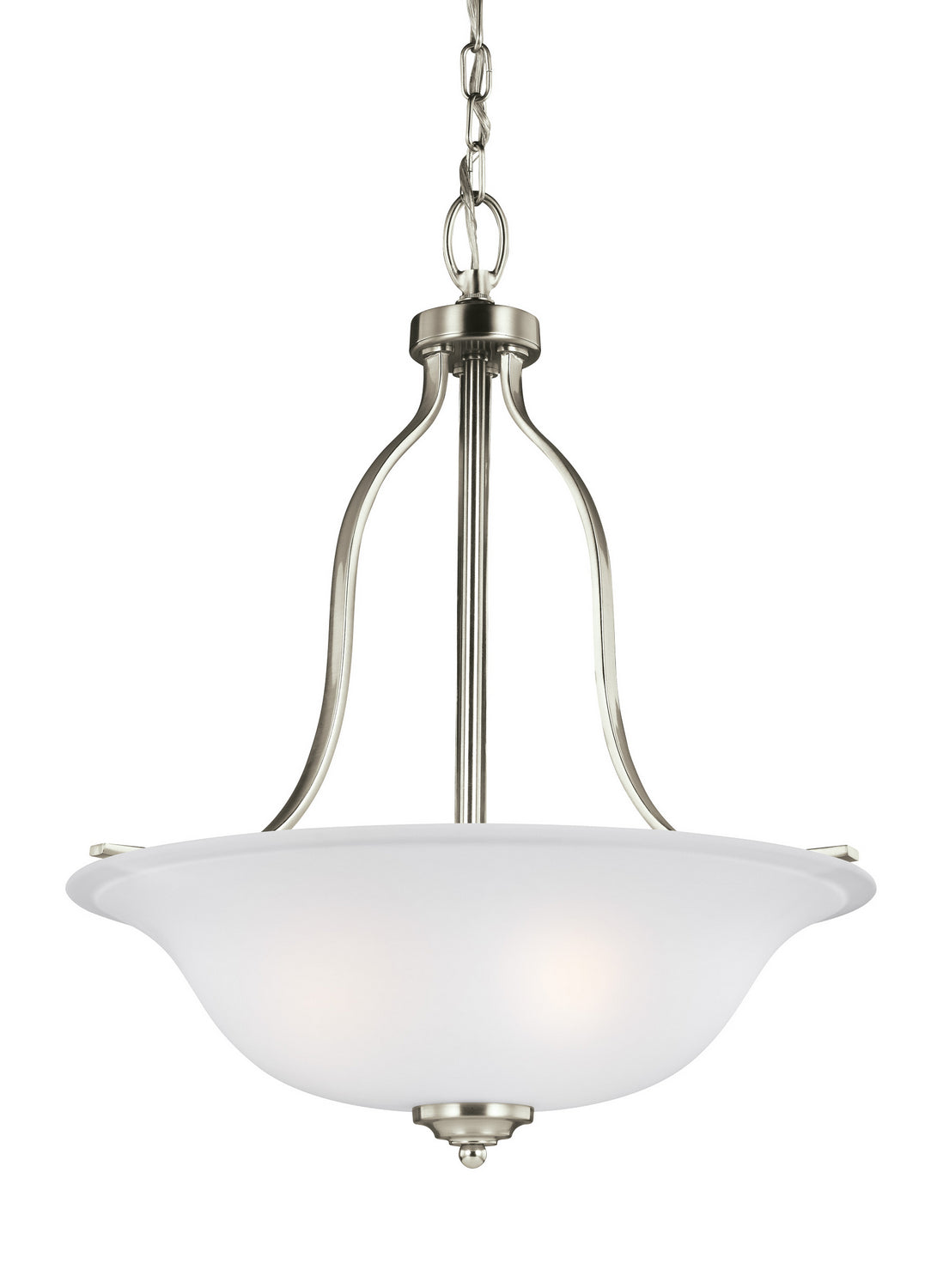 Generation Lighting - 6639003EN3-962 - Three Light Pendant - Emmons - Brushed Nickel