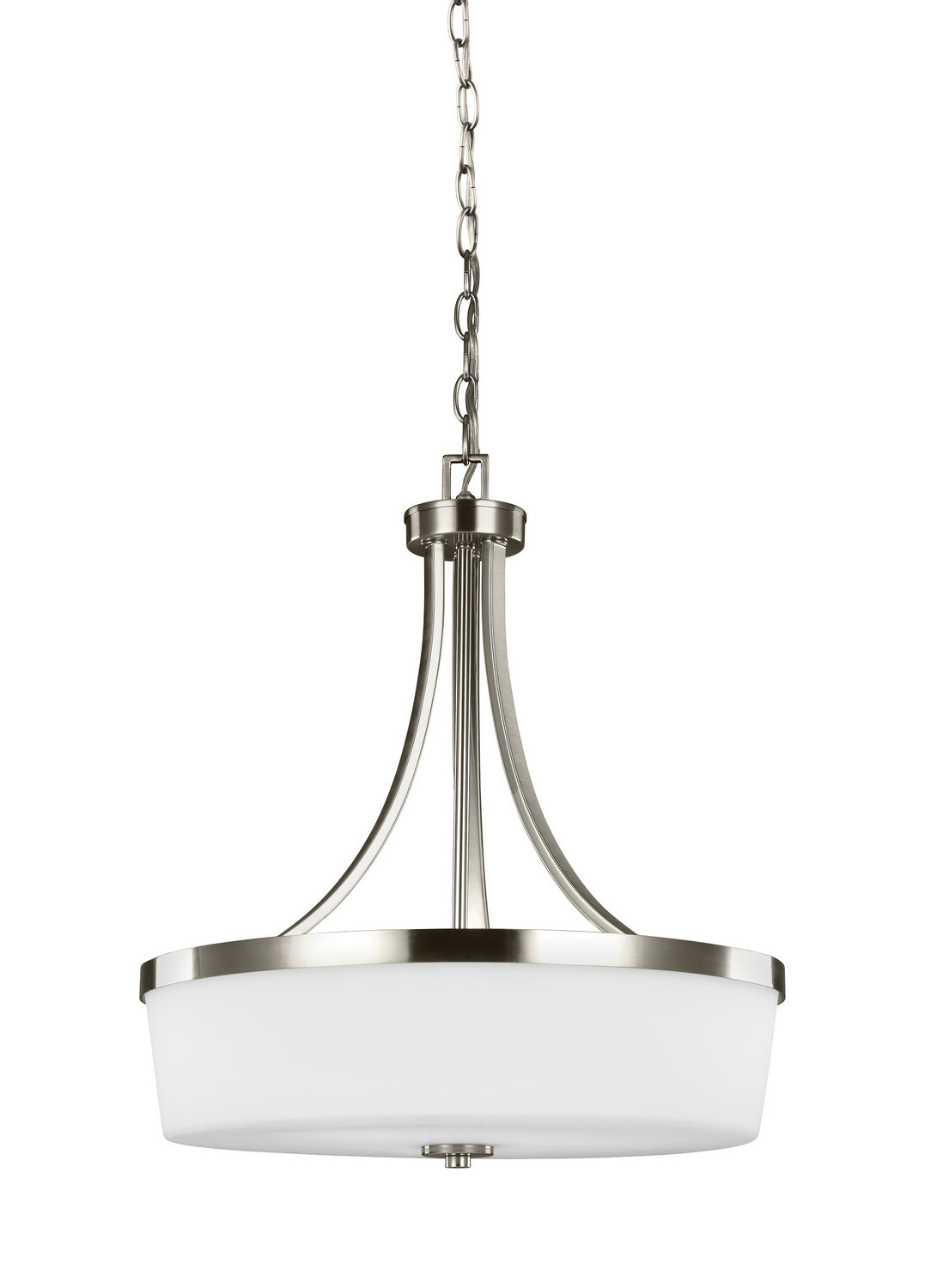 Generation Lighting - 6639103-962 - Three Light Pendant - Hettinger - Brushed Nickel