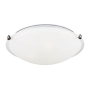 Generation Lighting - 7543503EN3-962 - Three Light Flush Mount - Clip Ceiling Flush Mount - Brushed Nickel