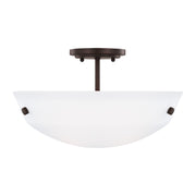 Generation Lighting - 7715202EN3-710 - Two Light Semi-Flush Convertible Pendant - Kerrville - Bronze