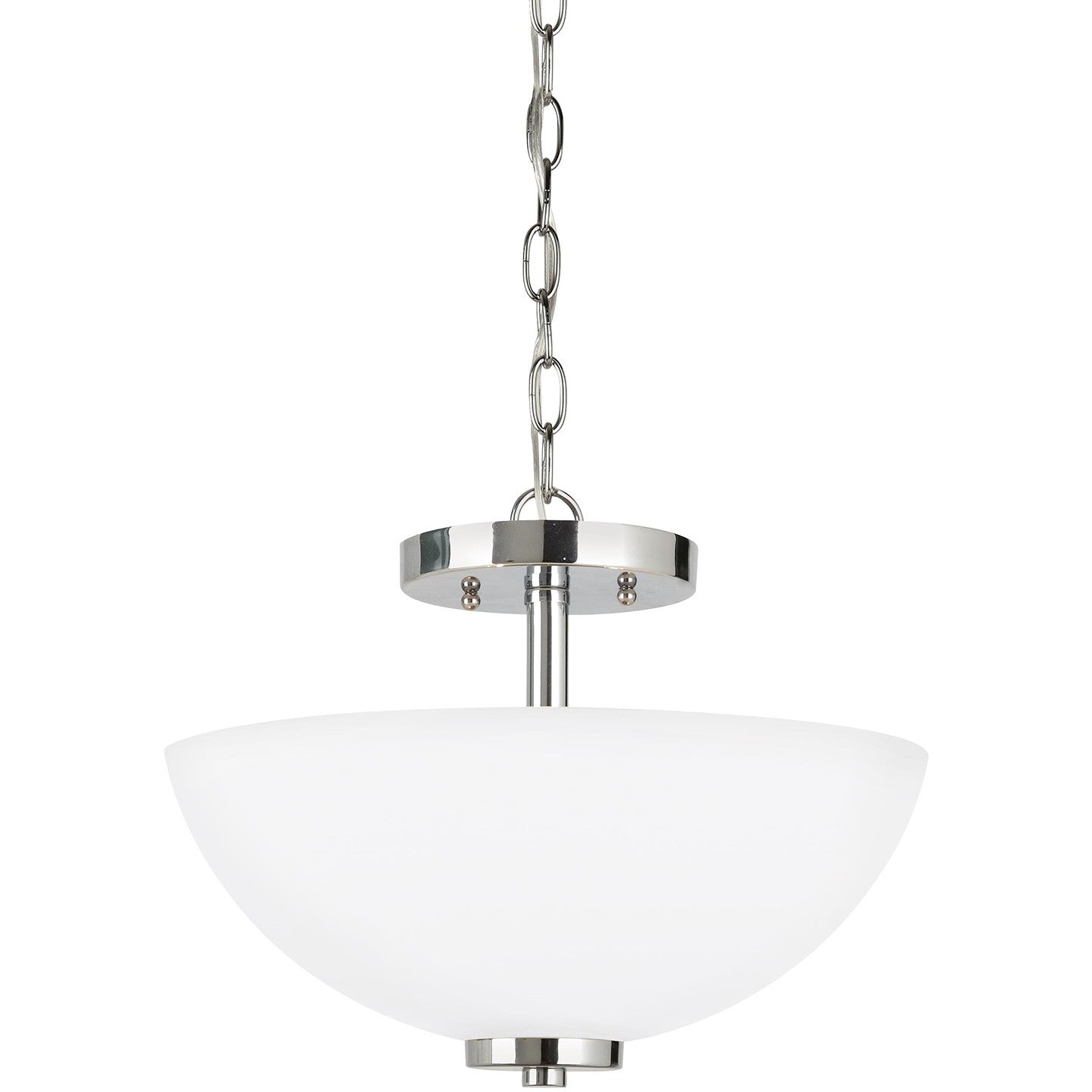 Generation Lighting - 77160EN3-05 - Two Light Semi-Flush Convertible Pendant - Oslo - Chrome