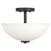 Generation Lighting - 77160EN3-112 - Two Light Semi-Flush Convertible Pendant - Oslo - Midnight Black