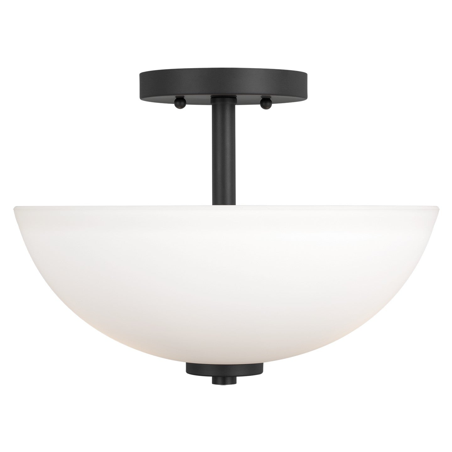 Generation Lighting - 77160EN3-112 - Two Light Semi-Flush Convertible Pendant - Oslo - Midnight Black