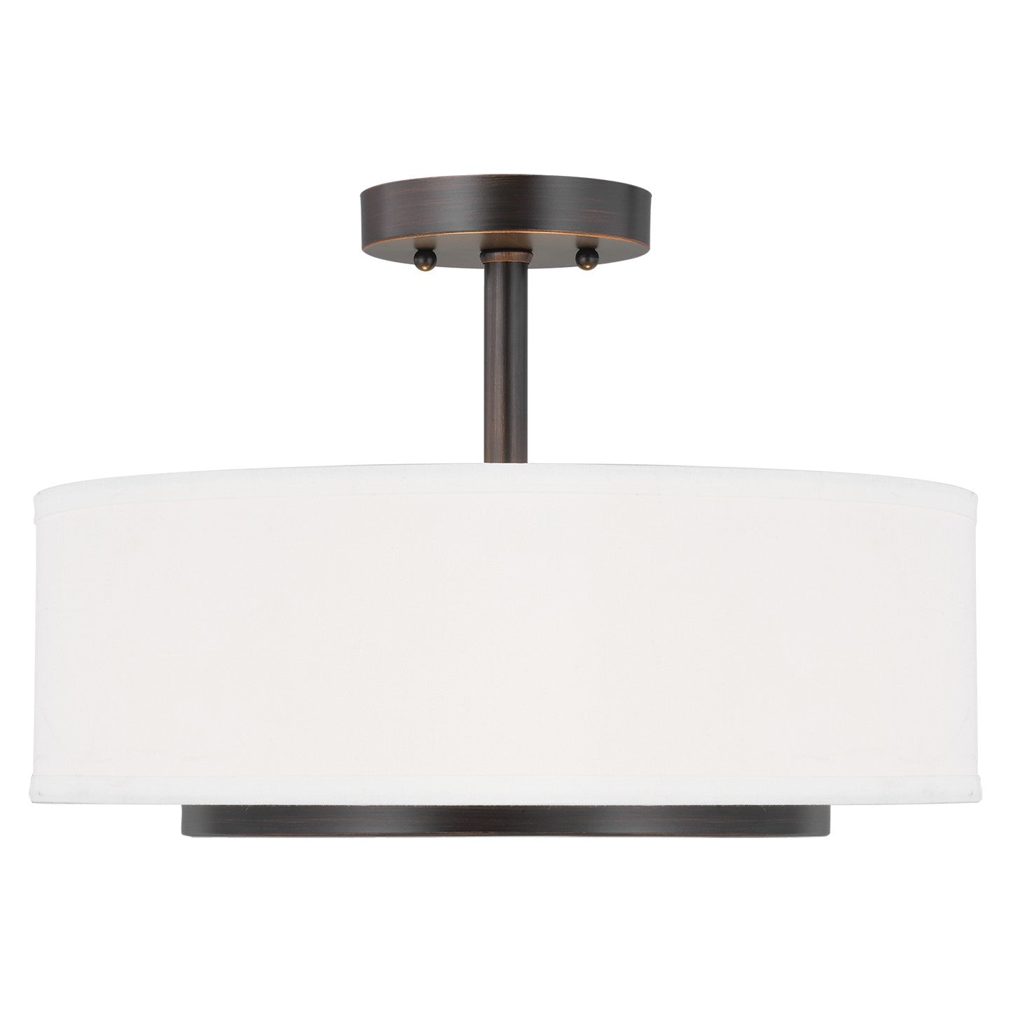 Generation Lighting - 7728002-710 - Two Light Semi-Flush Convertible Pendant - Nance - Bronze