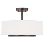 Generation Lighting - 7728002EN3-710 - Two Light Semi-Flush Convertible Pendant - Nance - Bronze