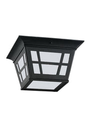 Generation Lighting - 79131-12 - Two Light Outdoor Flush Mount - Herrington - Black
