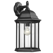 Generation Lighting - 8438701-12 - One Light Outdoor Wall Lantern - Sevier - Black
