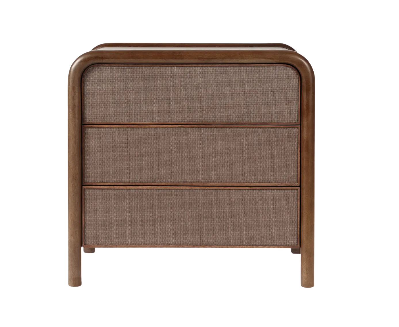 Rye 3 Drawer Nightstand Warm Brown