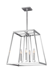 Visual Comfort Studio - F3150/4CH - Four Light Lantern - Conant - Chrome