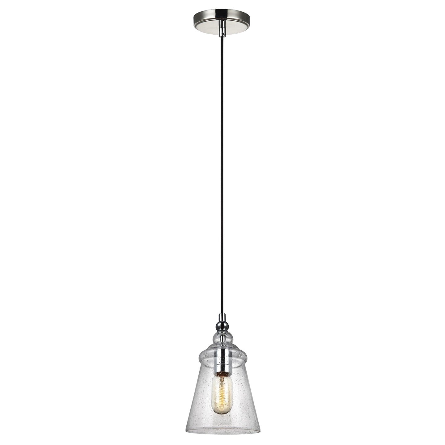 Generation Lighting - P1449CH - One Light Pendant - Loras - Chrome