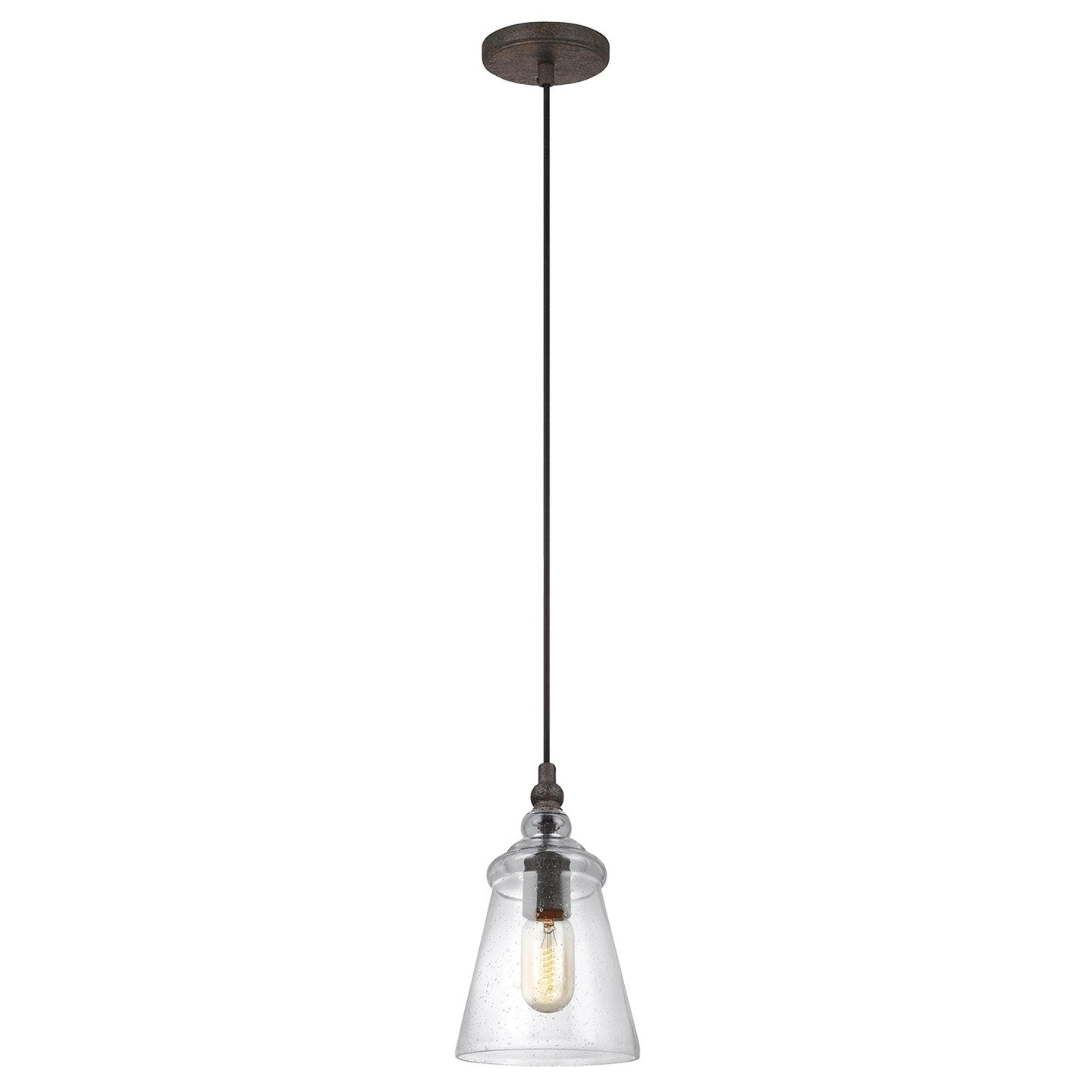 Generation Lighting - P1449DWI - One Light Pendant - Loras - Dark Weathered Iron