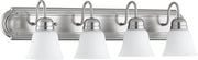 Quorum - 5094-4-65 - Four Light Vanity - Campbell - Satin Nickel|Satin Opal