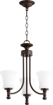 Quorum - 6122-3-86 - Three Light Chandelier - Rossington - Oiled Bronze