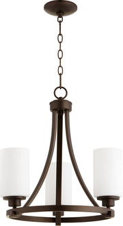Quorum - 6207-3-86 - Three Light Chandelier - Lancaster - Oiled Bronze