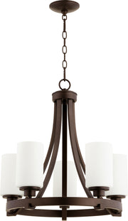 Quorum - 6207-5-86 - Five Light Chandelier - Lancaster - Oiled Bronze