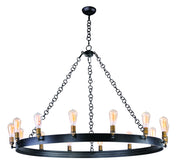 Maxim - 26276BKNAB - LED Chandelier - Noble - Black / Natural Aged Brass