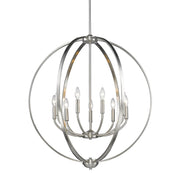 Golden - 3167-9 PW - Nine Light Chandelier - Colson - Pewter