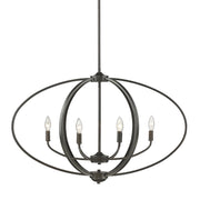 Golden - 3167-LP EB - Six Light Linear Pendant - Colson - Etruscan Bronze