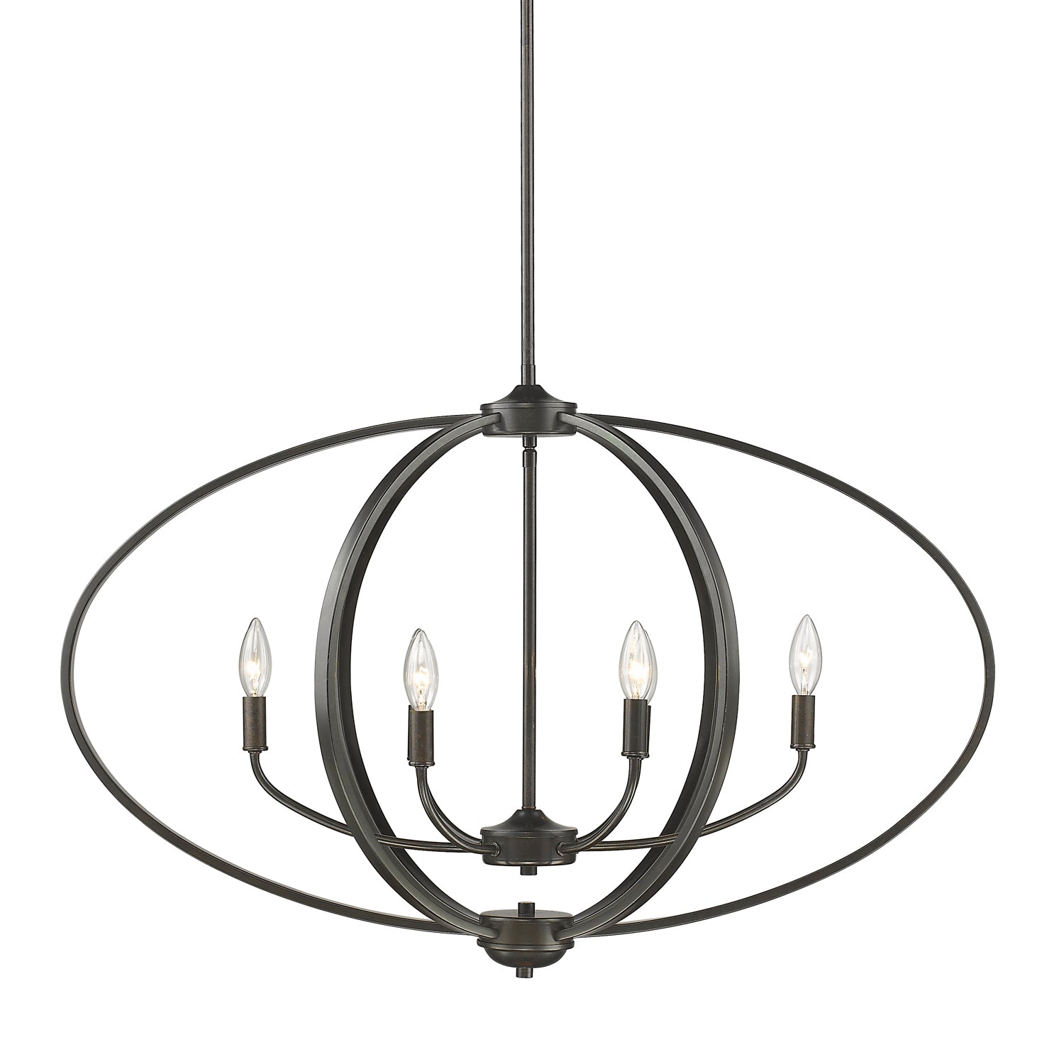 Golden - 3167-LP EB - Six Light Linear Pendant - Colson - Etruscan Bronze
