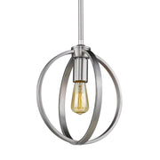 Golden - 3167-M1L PW - One Light Mini Pendant - Colson - Pewter