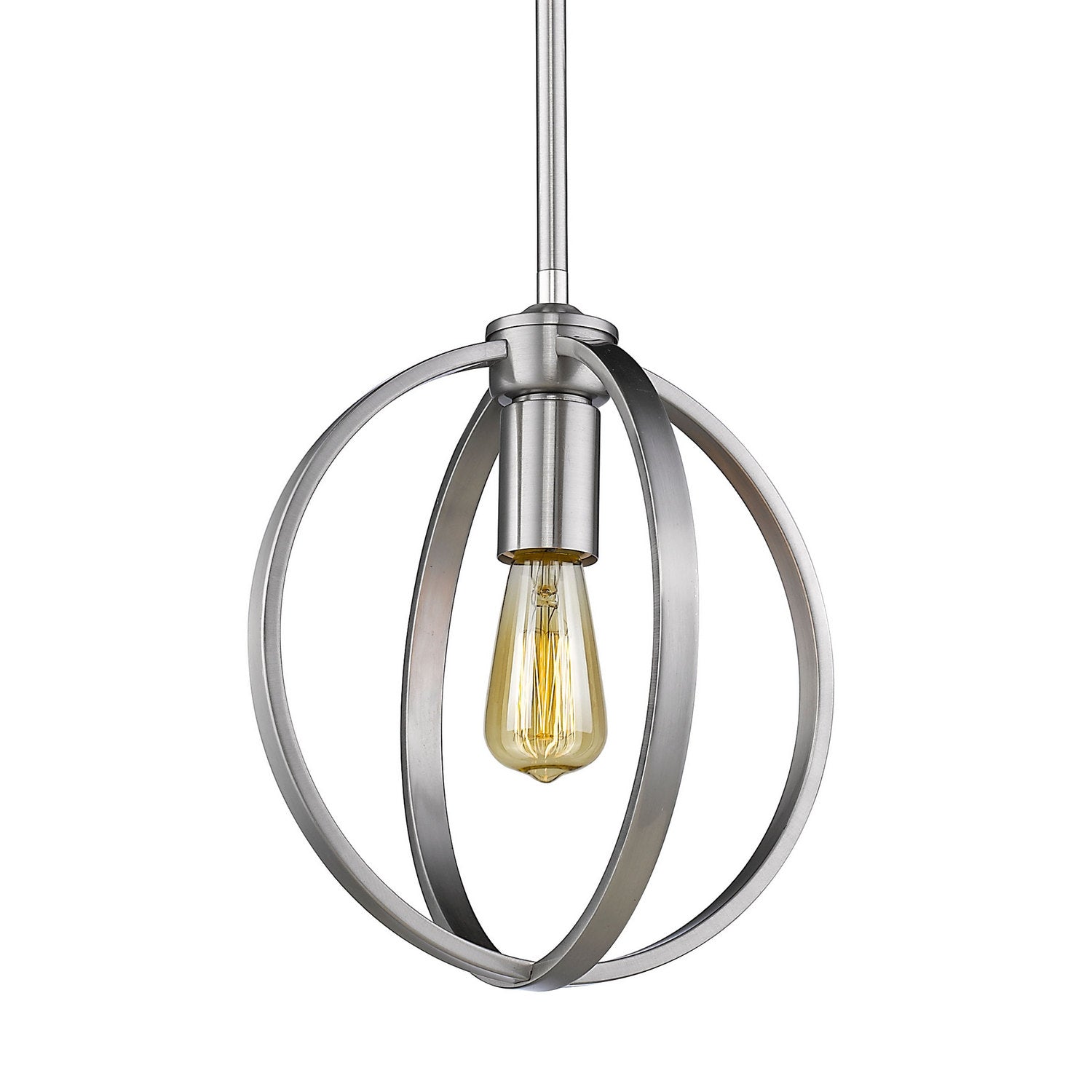 Golden - 3167-M1L PW - One Light Mini Pendant - Colson - Pewter
