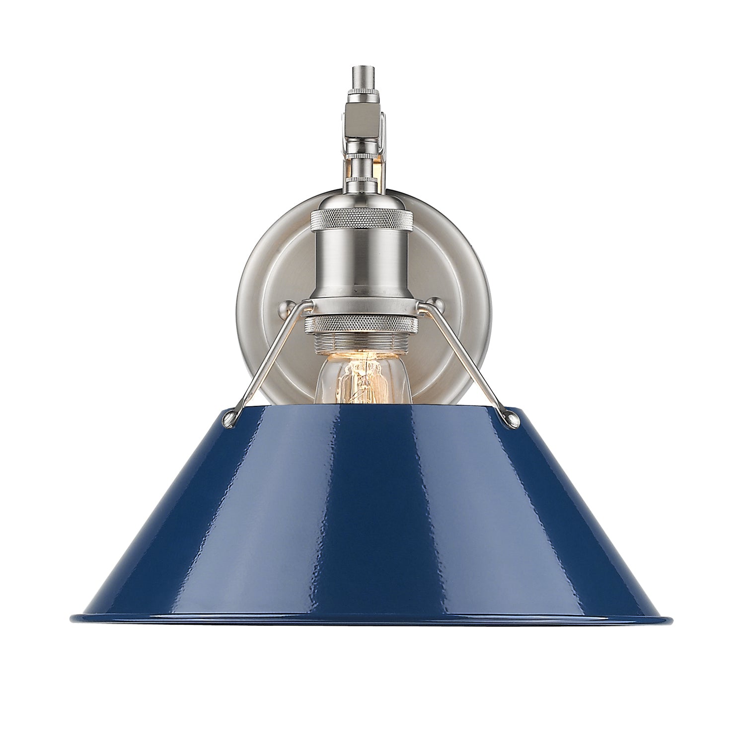 Golden - 3306-1W PW-NVY - One Light Wall Sconce - Orwell - Pewter