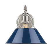 Golden - 3306-1W PW-NVY - One Light Wall Sconce - Orwell - Pewter
